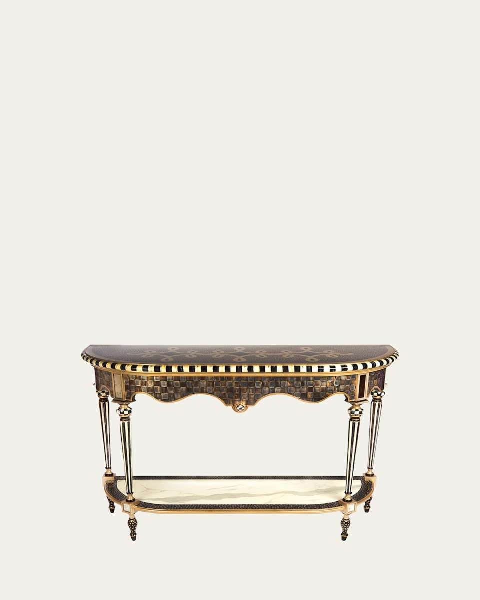 Golden Hour Cocktail Console